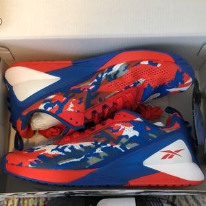 Mens Reebok Red White Blue Shoes 
